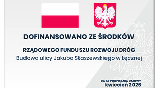 2026-06-14 - Budowa ulicy Jakuba Staszewskiego w Łęcznej - plakat duży.jpg
